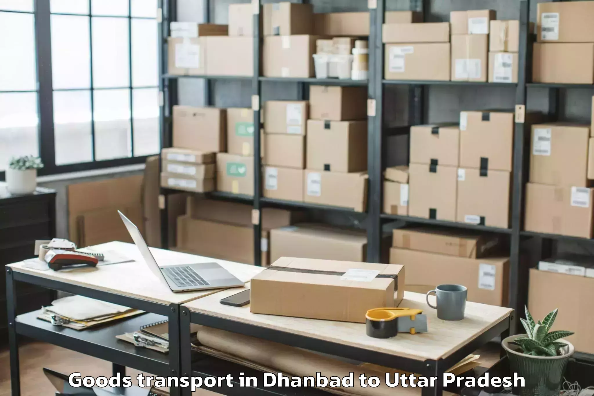 Top Dhanbad to Ashok Cosmos Mall Goods Transport Available